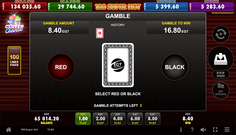 Gamble (игра на удвоение)